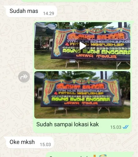 Pengiriman Papan Bunga Terminal Medan