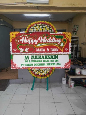 Papan Bunga di Terminal Medan