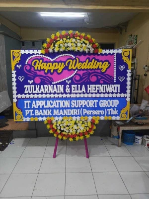 Papan Bunga di Terminal Medan